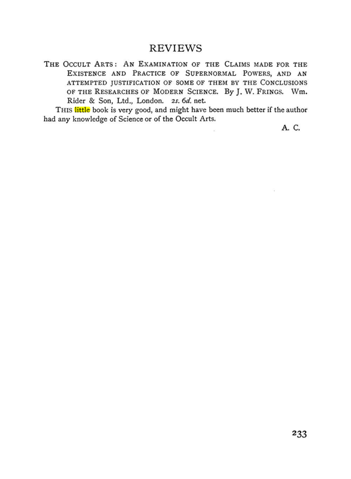 Original scan of The Equinox (Volume I, Number IX), PDF page 271