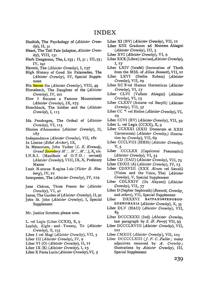 Original scan of The Equinox (Volume I, Number IX), PDF page 277