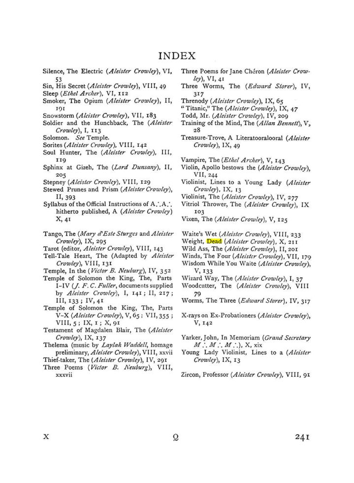 Original scan of The Equinox (Volume I, Number IX), PDF page 279