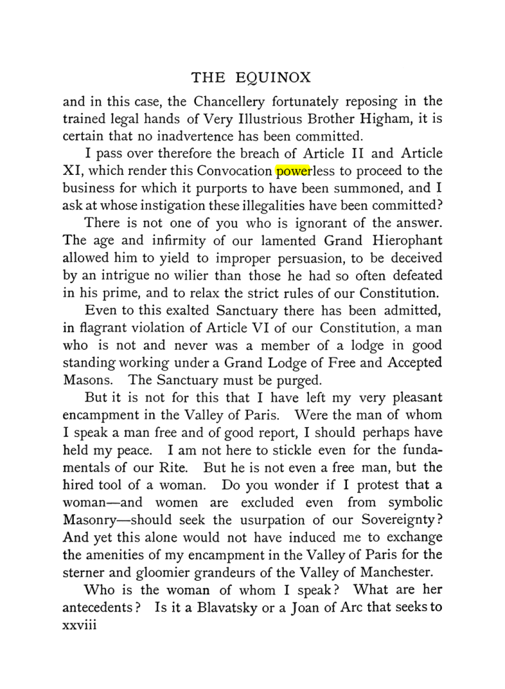 Original scan of The Equinox (Volume I, Number IX), PDF page 28