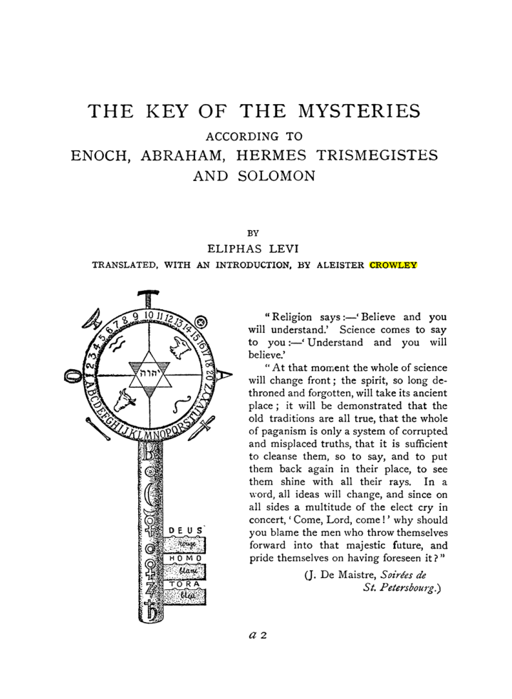 Original scan of The Equinox (Volume I, Number IX), PDF page 285