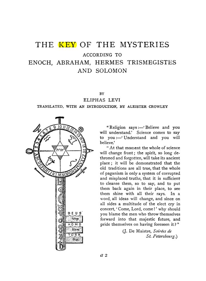 Original scan of The Equinox (Volume I, Number IX), PDF page 285