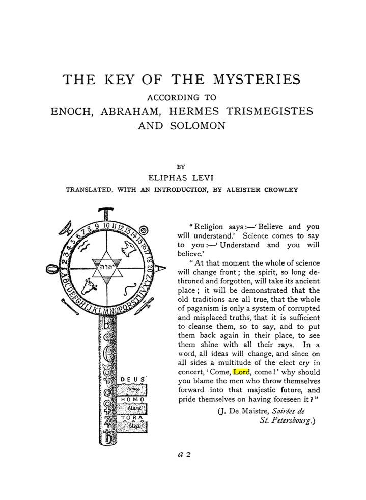 Original scan of The Equinox (Volume I, Number IX), PDF page 285