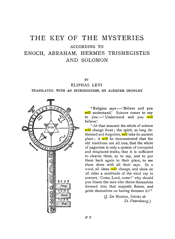Original scan of The Equinox (Volume I, Number IX), PDF page 285
