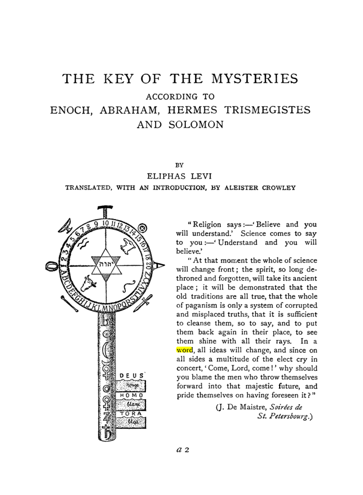 Original scan of The Equinox (Volume I, Number IX), PDF page 285