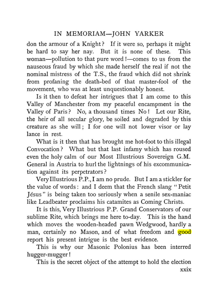 Original scan of The Equinox (Volume I, Number IX), PDF page 29
