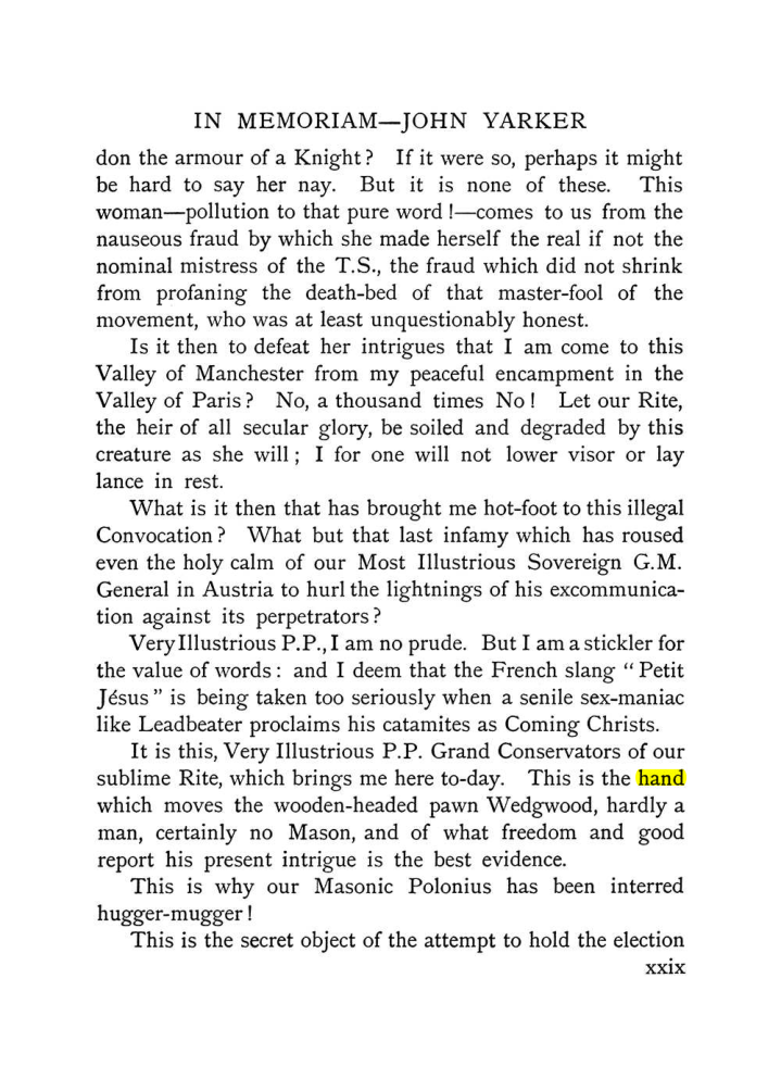 Original scan of The Equinox (Volume I, Number IX), PDF page 29