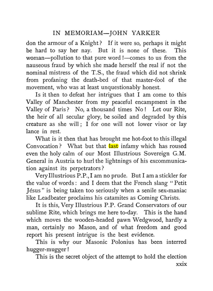 Original scan of The Equinox (Volume I, Number IX), PDF page 29