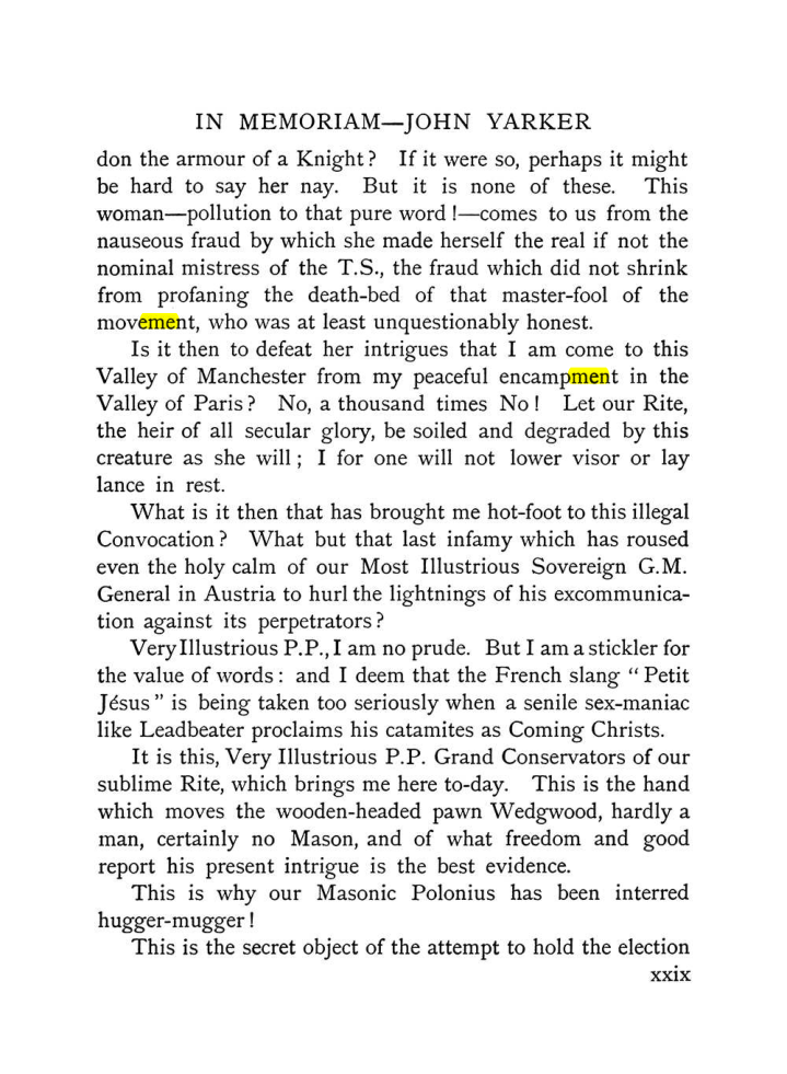 Original scan of The Equinox (Volume I, Number IX), PDF page 29