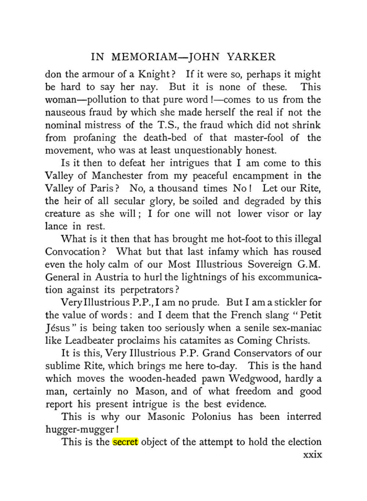 Original scan of The Equinox (Volume I, Number IX), PDF page 29