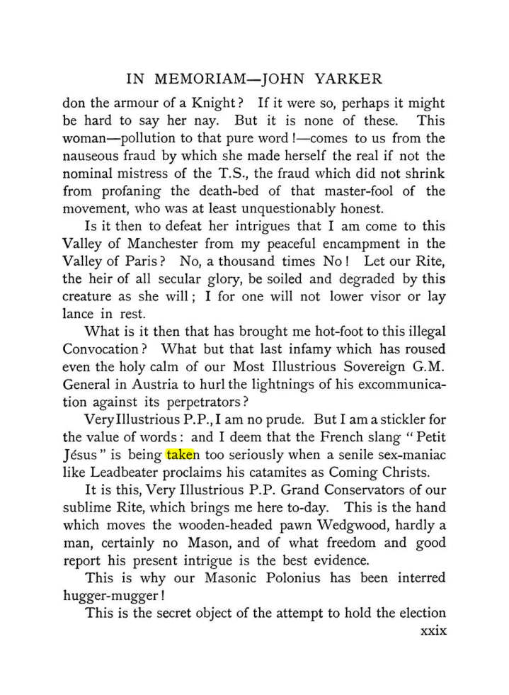 Original scan of The Equinox (Volume I, Number IX), PDF page 29