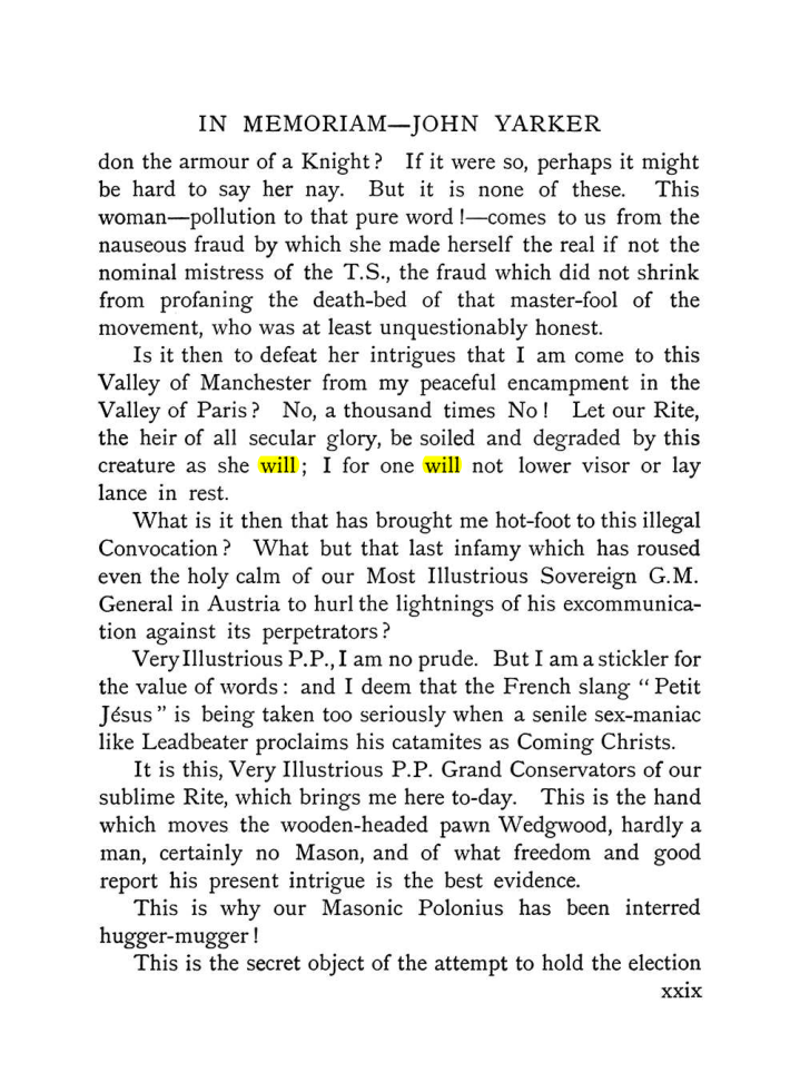 Original scan of The Equinox (Volume I, Number IX), PDF page 29
