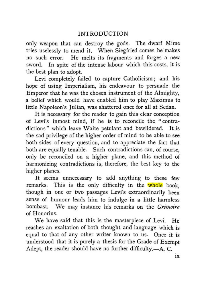 Original scan of The Equinox (Volume I, Number IX), PDF page 291