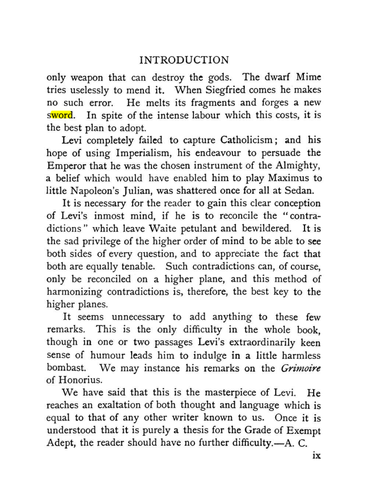 Original scan of The Equinox (Volume I, Number IX), PDF page 291