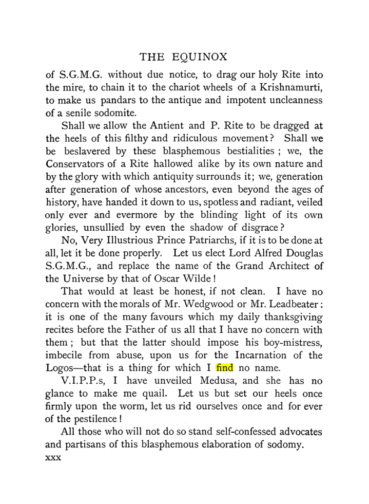 Original scan of The Equinox (Volume I, Number IX), PDF page 30