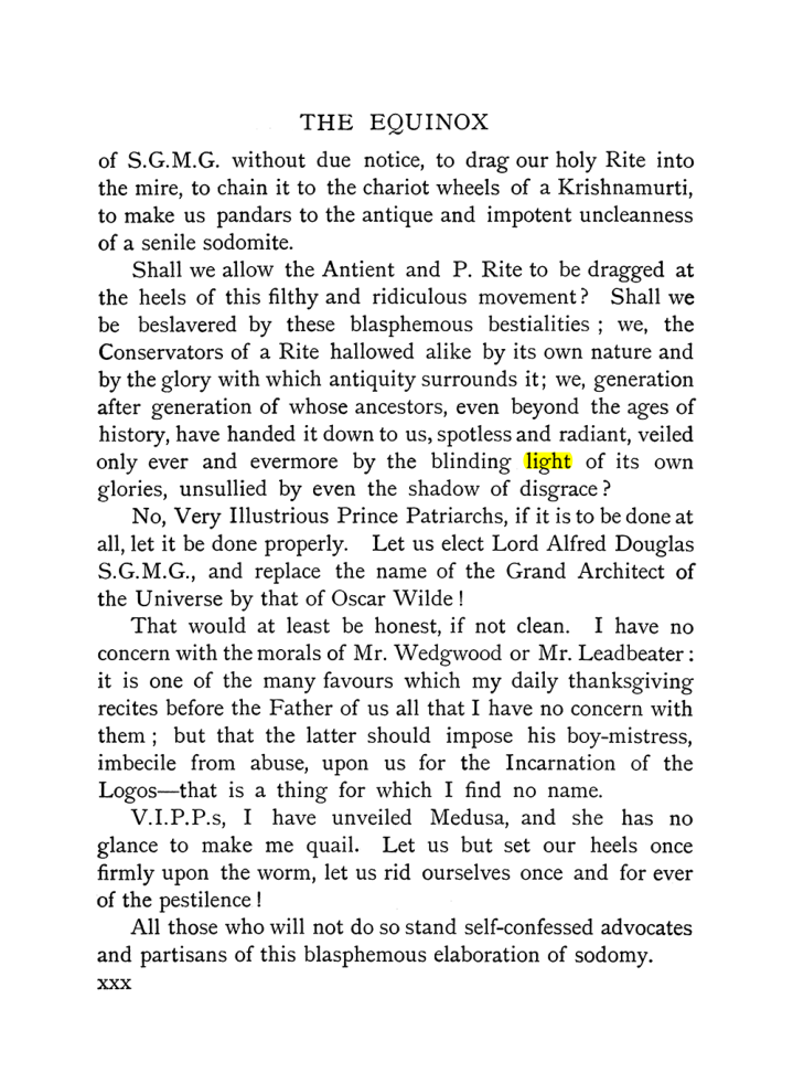 Original scan of The Equinox (Volume I, Number IX), PDF page 30