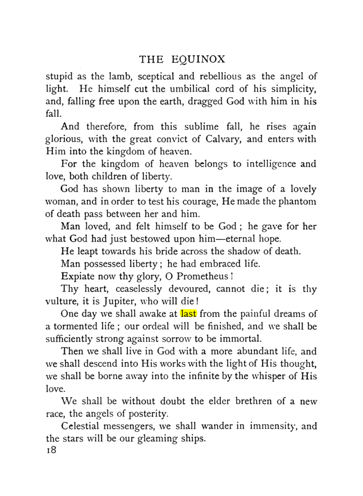 Original scan of The Equinox (Volume I, Number IX), PDF page 316