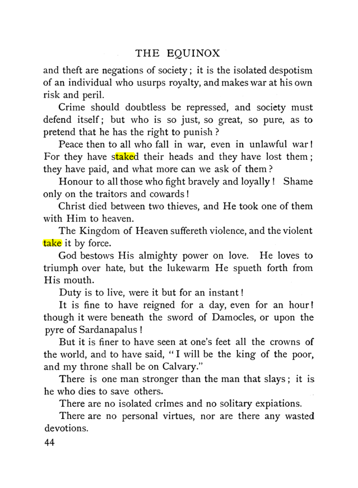 Original scan of The Equinox (Volume I, Number IX), PDF page 342