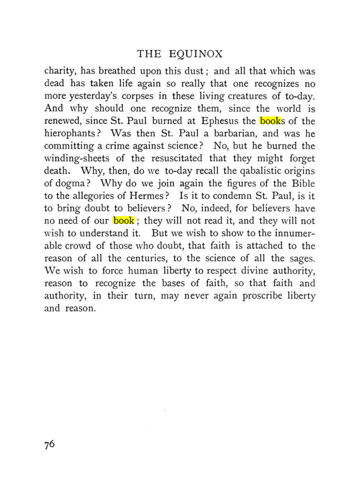 Original scan of The Equinox (Volume I, Number IX), PDF page 374