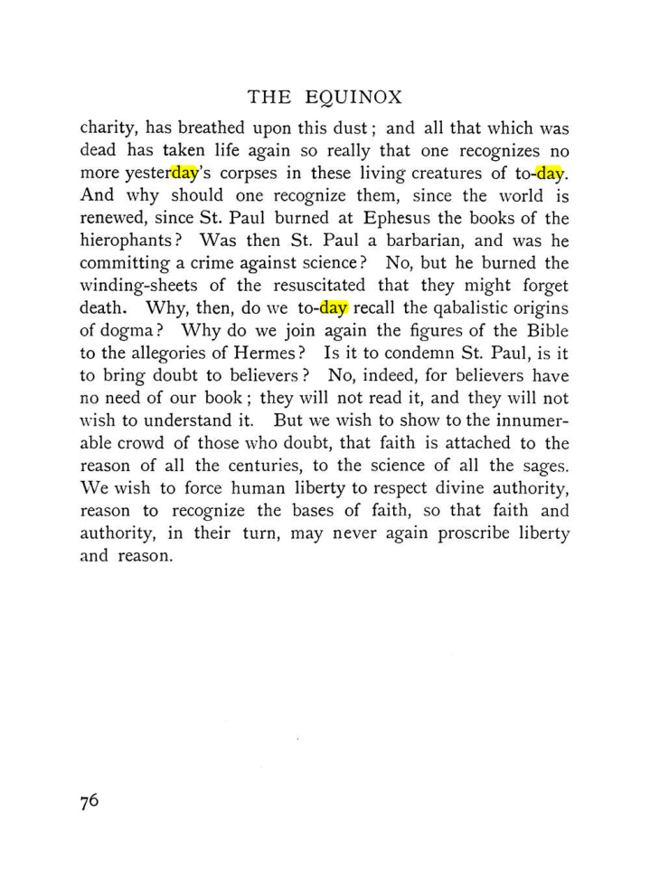 Original scan of The Equinox (Volume I, Number IX), PDF page 374