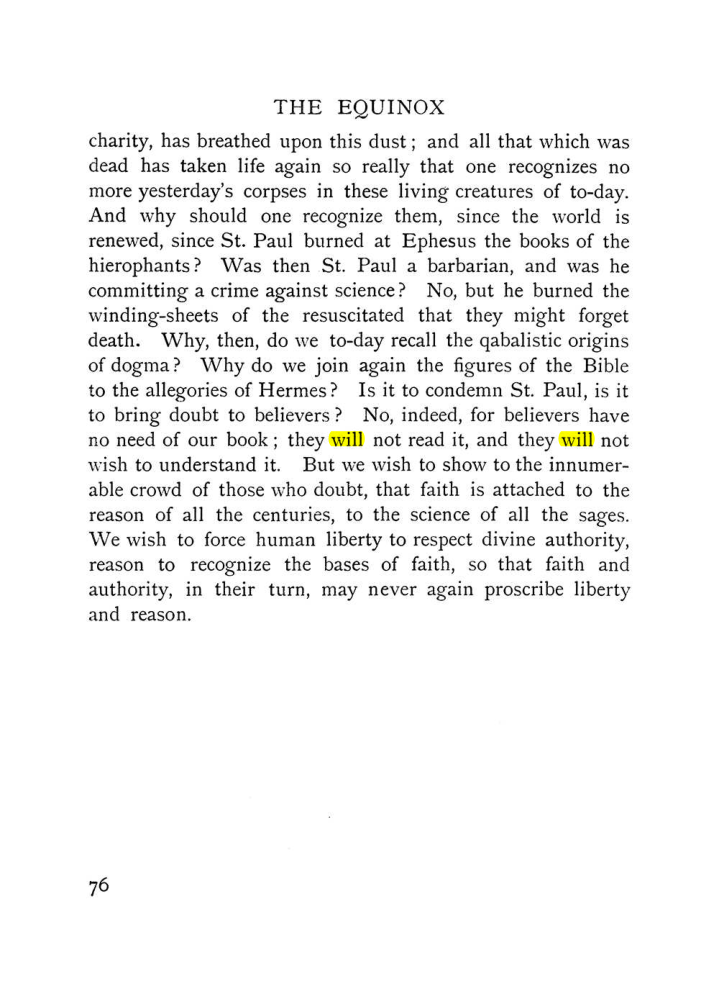 Original scan of The Equinox (Volume I, Number IX), PDF page 374