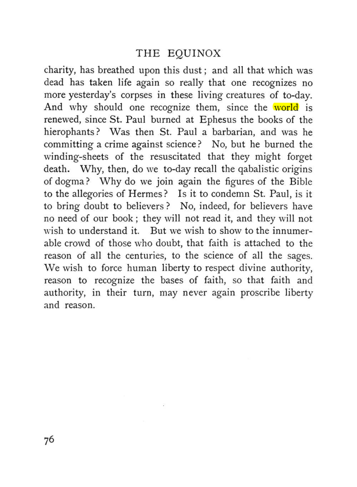 Original scan of The Equinox (Volume I, Number IX), PDF page 374