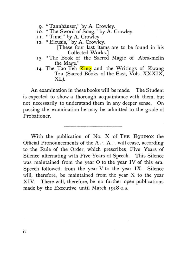 Original scan of The Equinox (Volume I, Number IX), PDF page 4