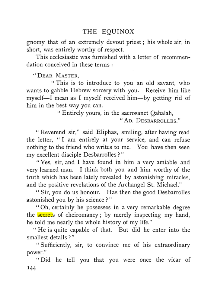 Original scan of The Equinox (Volume I, Number IX), PDF page 442