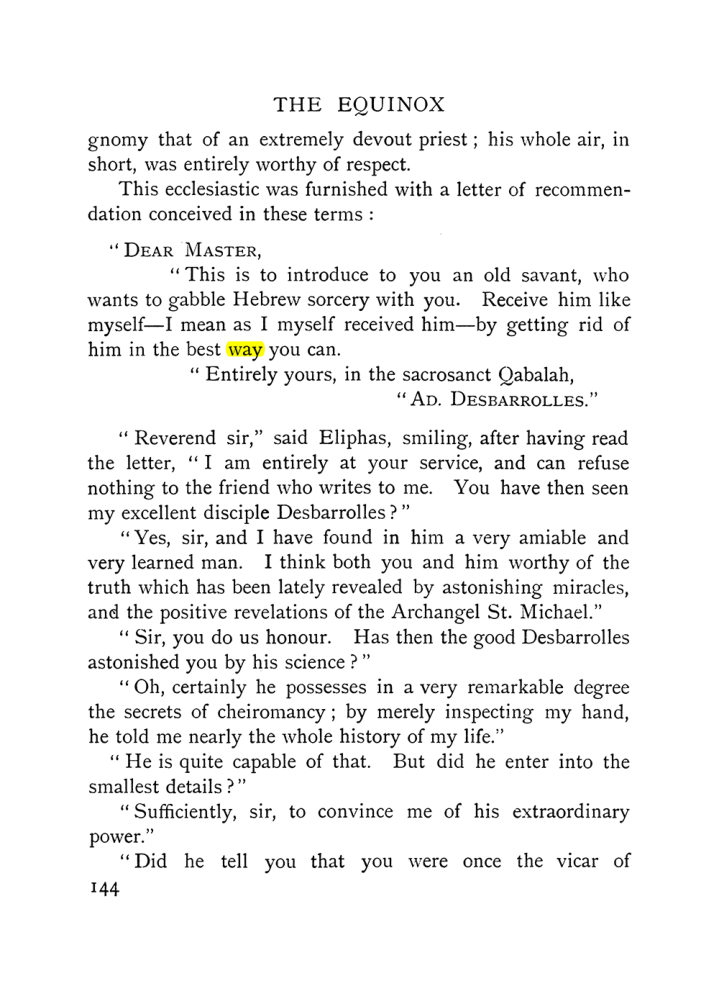 Original scan of The Equinox (Volume I, Number IX), PDF page 442