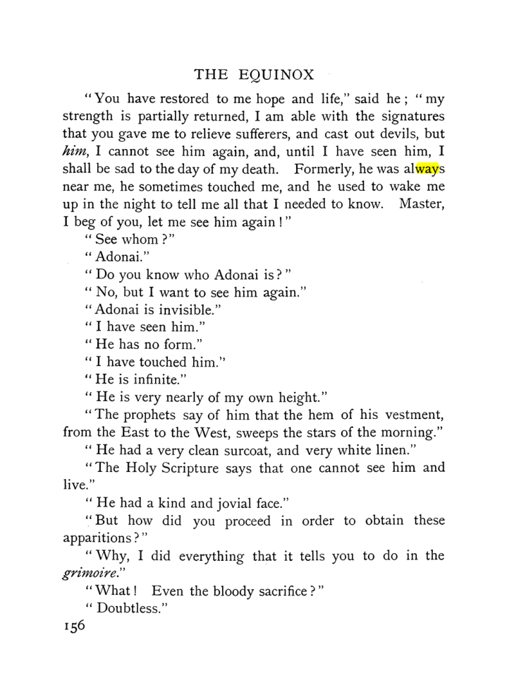 Original scan of The Equinox (Volume I, Number IX), PDF page 454