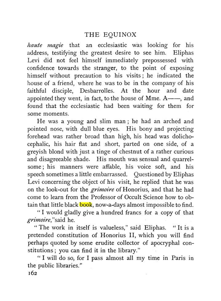 Original scan of The Equinox (Volume I, Number IX), PDF page 460