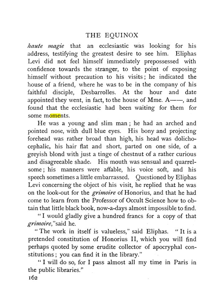 Original scan of The Equinox (Volume I, Number IX), PDF page 460