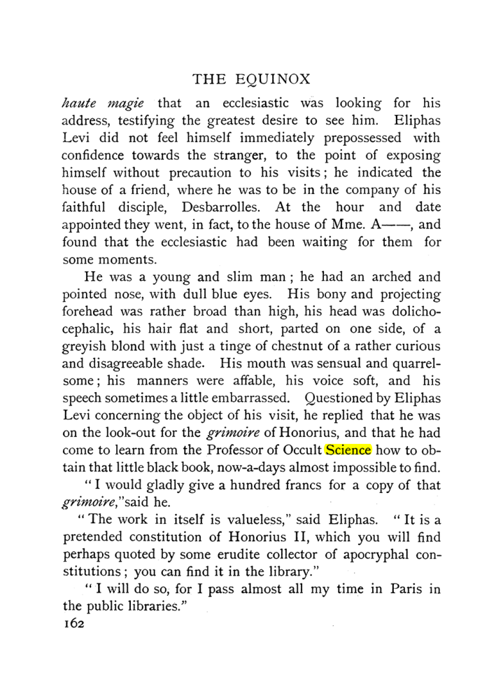 Original scan of The Equinox (Volume I, Number IX), PDF page 460