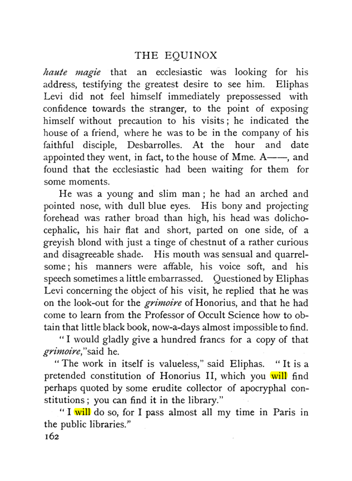 Original scan of The Equinox (Volume I, Number IX), PDF page 460