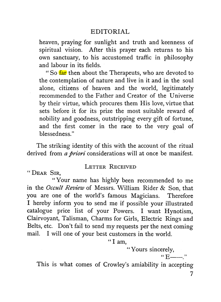 Original scan of The Equinox (Volume I, Number IX), PDF page 47