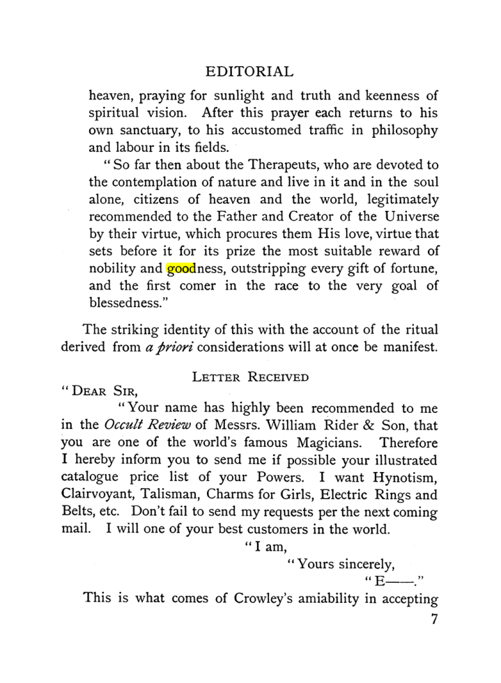 Original scan of The Equinox (Volume I, Number IX), PDF page 47