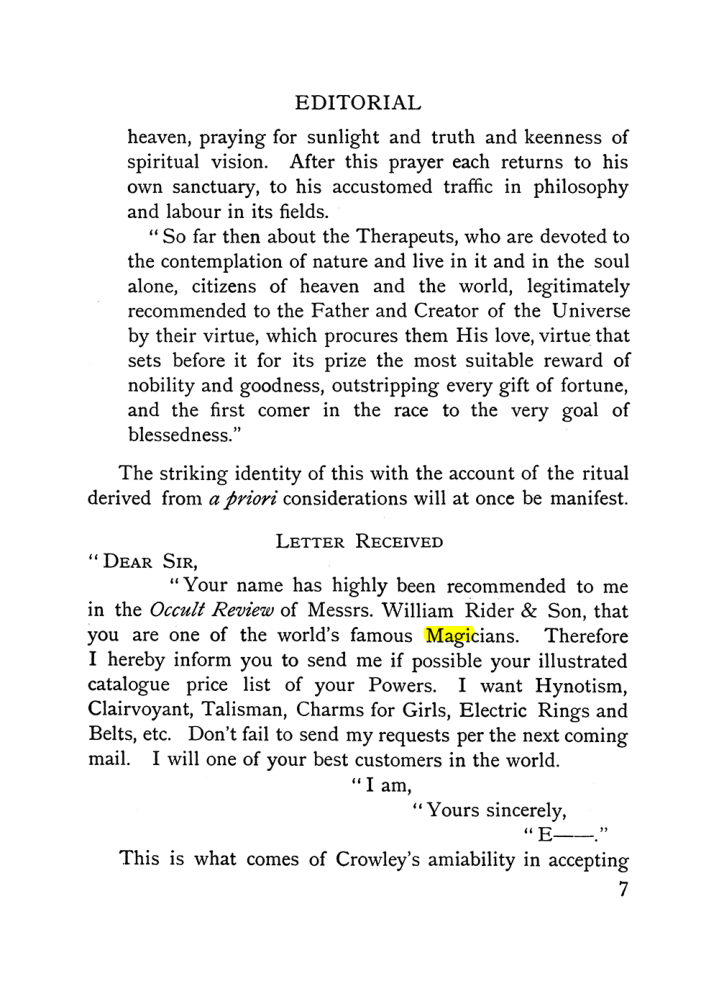 Original scan of The Equinox (Volume I, Number IX), PDF page 47