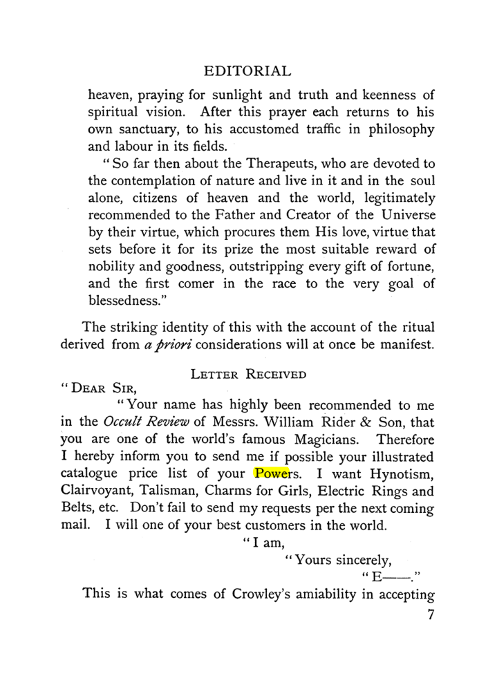 Original scan of The Equinox (Volume I, Number IX), PDF page 47
