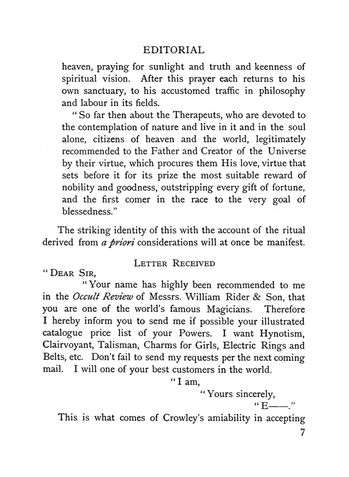 Original scan of The Equinox (Volume I, Number IX), PDF page 47