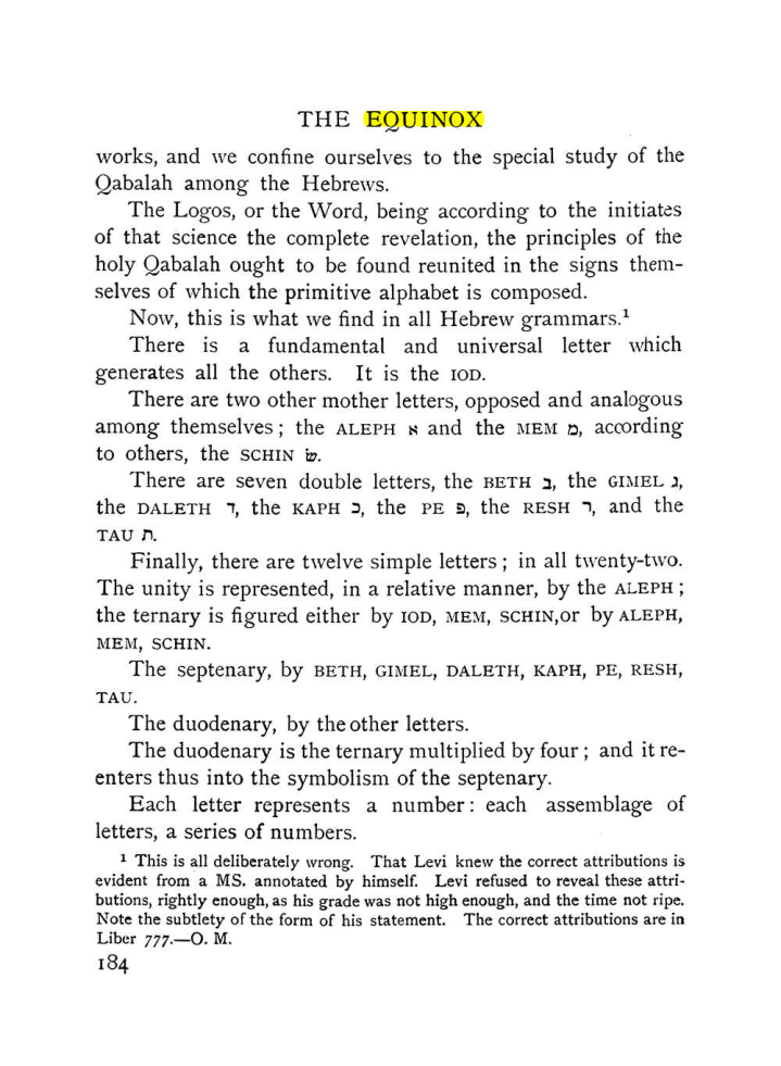 Original scan of The Equinox (Volume I, Number IX), PDF page 482