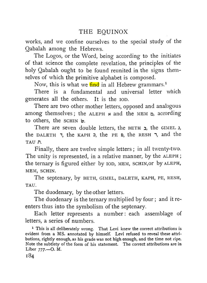 Original scan of The Equinox (Volume I, Number IX), PDF page 482