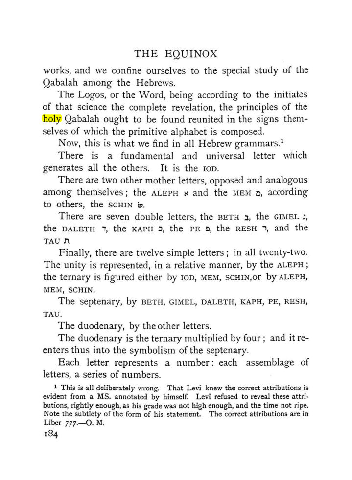 Original scan of The Equinox (Volume I, Number IX), PDF page 482