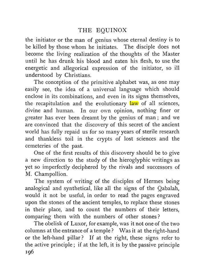Original scan of The Equinox (Volume I, Number IX), PDF page 494