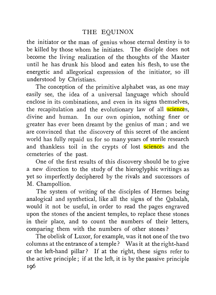 Original scan of The Equinox (Volume I, Number IX), PDF page 494