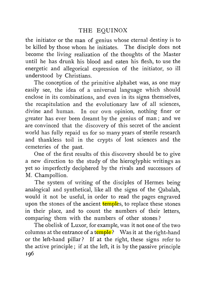 Original scan of The Equinox (Volume I, Number IX), PDF page 494