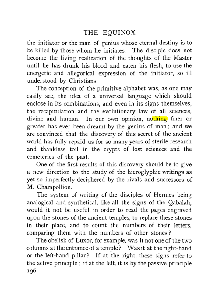 Original scan of The Equinox (Volume I, Number IX), PDF page 494