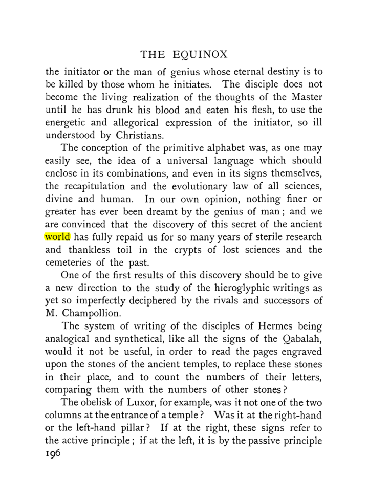 Original scan of The Equinox (Volume I, Number IX), PDF page 494