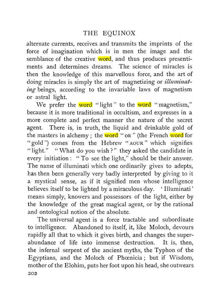 Original scan of The Equinox (Volume I, Number IX), PDF page 500