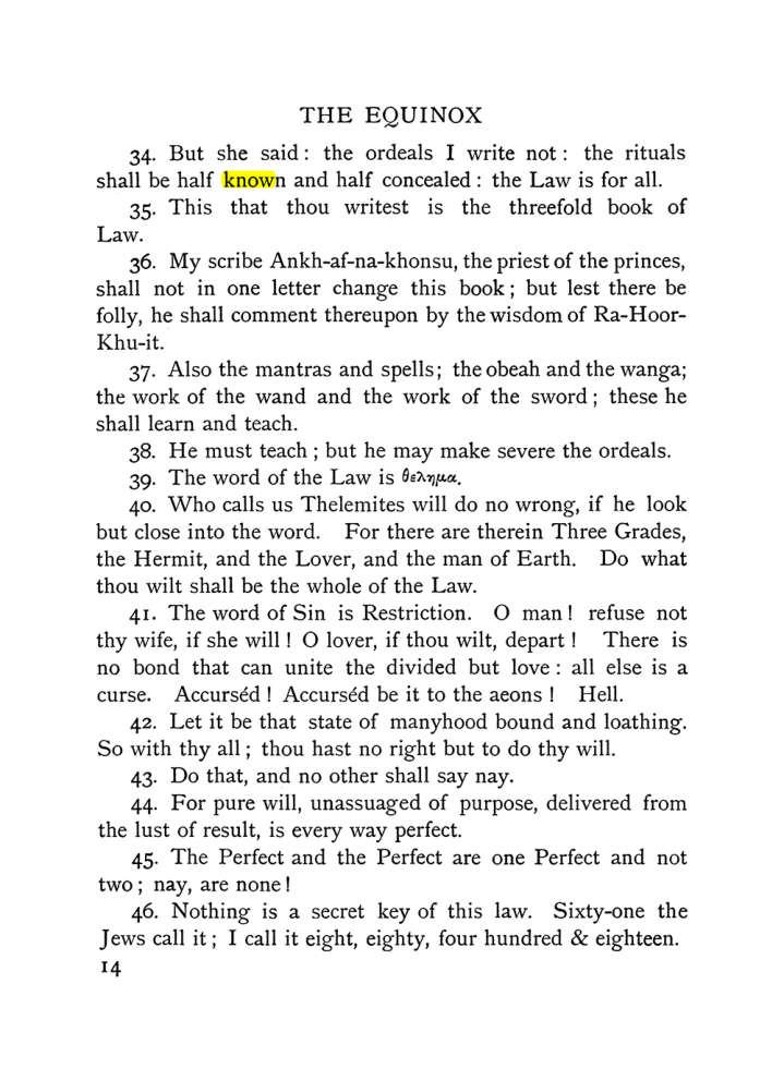 Original scan of The Equinox (Volume I, Number IX), PDF page 54