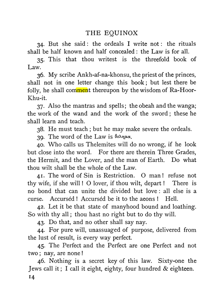 Original scan of The Equinox (Volume I, Number IX), PDF page 54
